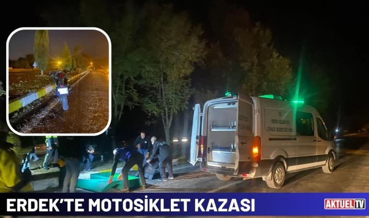 Erdek’te Motosiklet Kazası