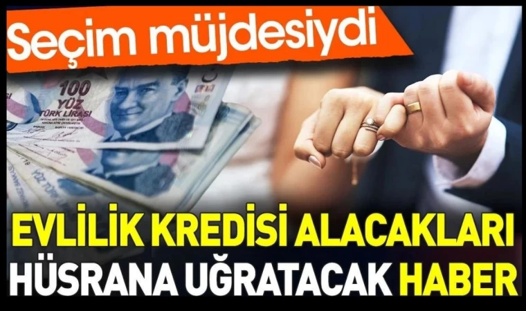 Evlilik Kredisinde Gençleri Üzecek Haber