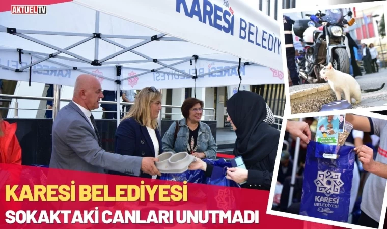 Karesi Belediyesi Sokaktaki Canları Unutmadı