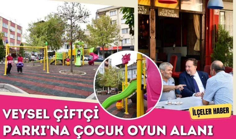 Karesi Veysel Çiftçi Parkı’na Çocuk Oyun Alanı