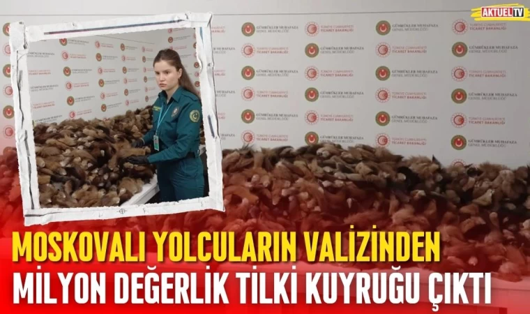 Moskovalı Yolcuların Valizinden Milyonluk Tilki Kuyruğu Çıktı