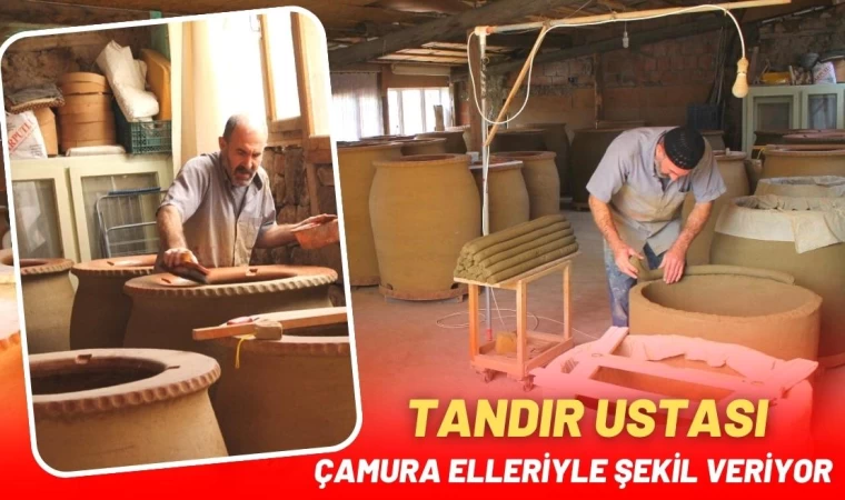 Tandır Ustası Çamura Elleriyle Şekil Veriyor