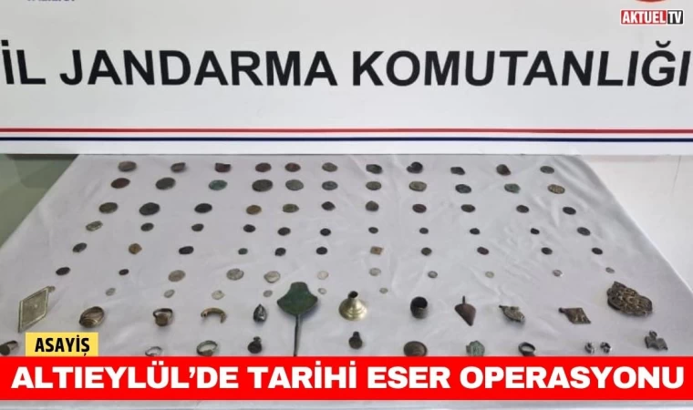 Altıeylül’de Tarihi Eser Operasyonu