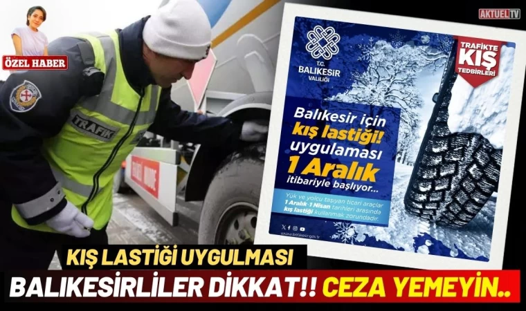 Balıkesirliler Dikkat! Bunu Yapmazsanız Ceza Yersiniz