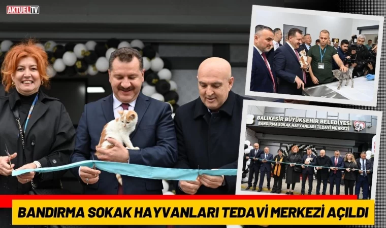 Bandırma Sokak Hayvanları Tedavi Merkezi Açıldı