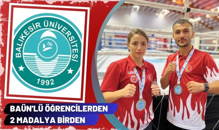 BAÜN'lü Öğrencilerden 2 Madalya Birden