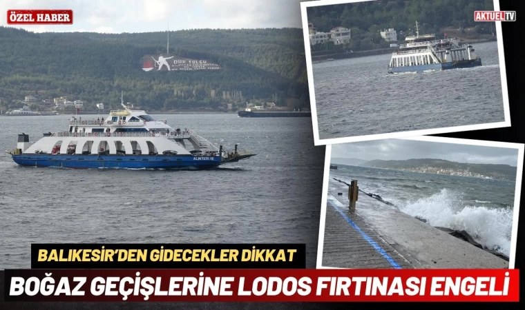 Bozcaada ve Gökçeada Feribotlarına Fırtına Engeli