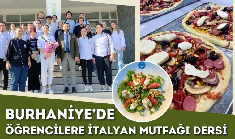 Burhaniye’de Öğrencilere İtalyan Mutfağı Dersi