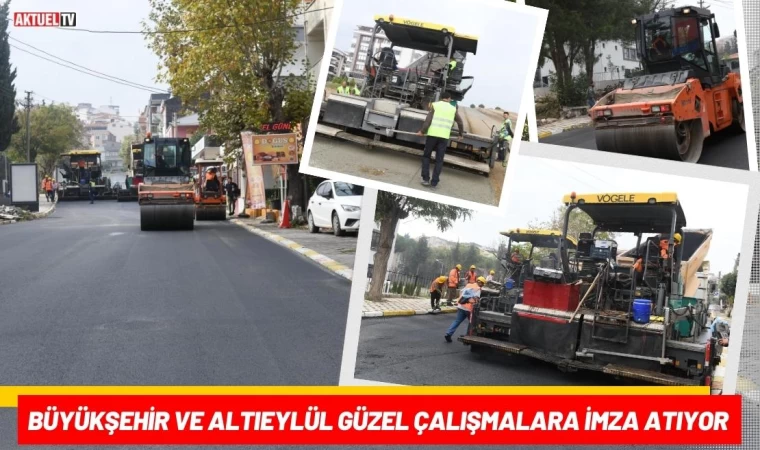 Altıeylül Şehiriçi yollarına Büyükşehirden Asfaltlama