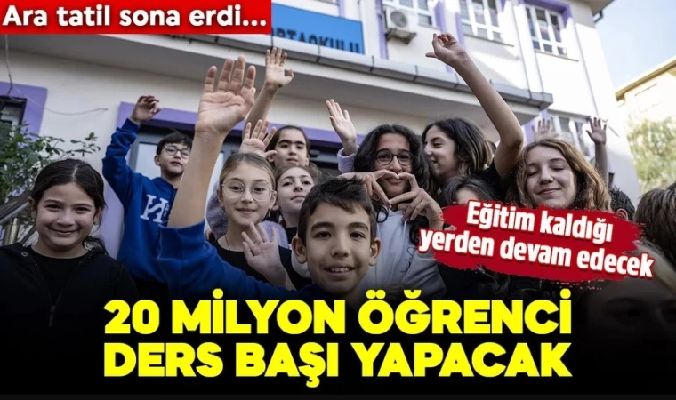 Eğitim Kaldığı Yerden Devam Edecek