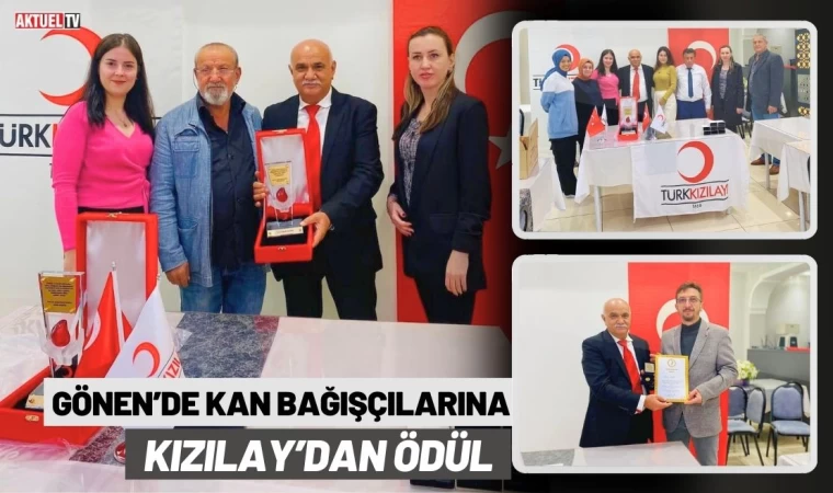 Gönen’de Kan Bağışçılarına Kızılay’dan Ödül