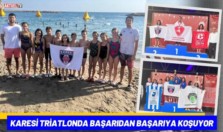 Karesi Triatlonda Yine Başarıya Koştu