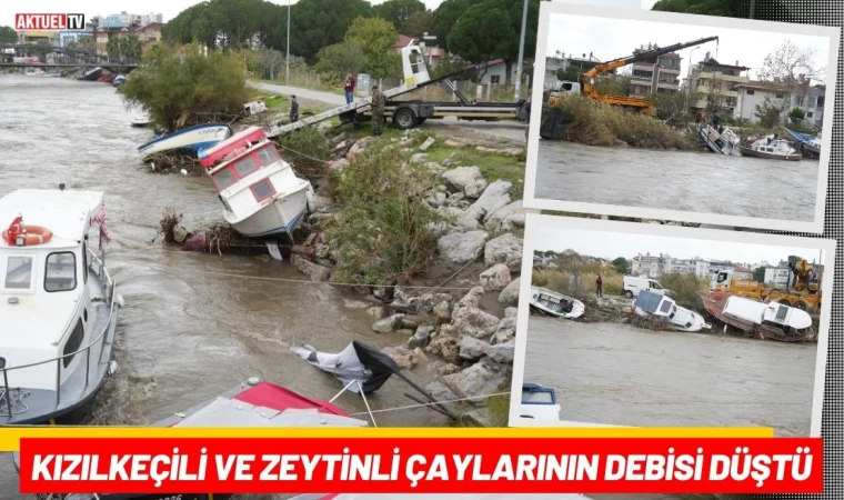 Kızılkeçili ve Zeytinli Çaylarının Debisi Düştü