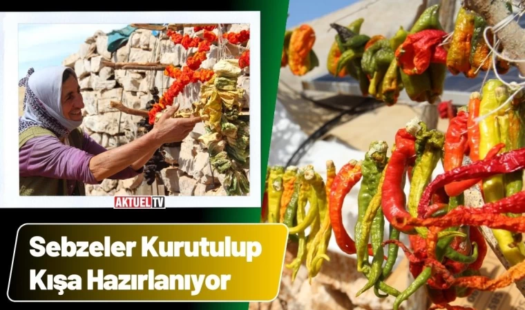 Sebzeler Kurutulup Kışa Hazırlanıyor