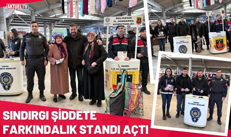 Sındırgı Şiddete Farkındalık Standı Açtı