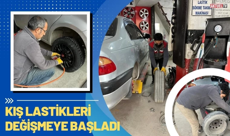 Sürücüler Kış Lastiklerini Taktırmaya Başladı