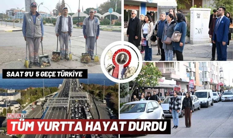 Tüm Yurtta Ulu Önder İçin 9'u 5 Geçe Hayat Durdu