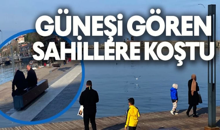 Aralık Ayının Son Günlerinde Sıcak Havayı Gören Sahile Koştu