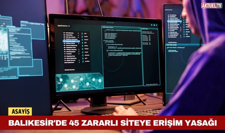 Balıkesir'de 45 Zararlı Siteye Erişim Yasağı