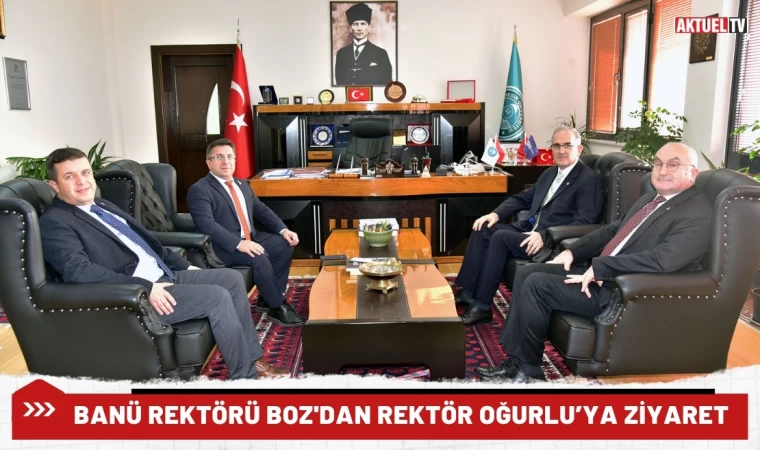 BANÜ Rektörü Boz'dan Rektör Oğurlu’ya Ziyaret