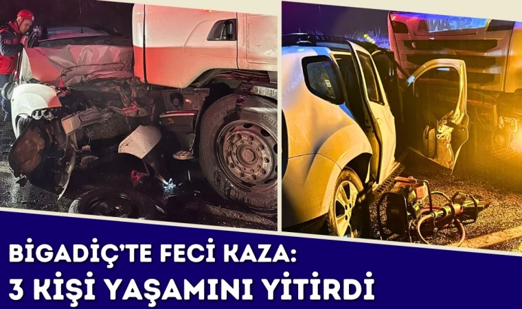 Bigadiç’te Feci Kaza: 3 Kişi Yaşamını Yitirdi