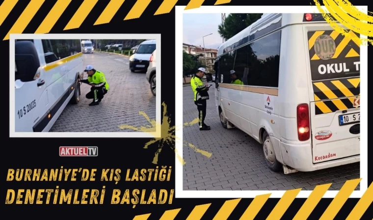 Burhaniye’de Kış Lastiği Denetimleri Başladı