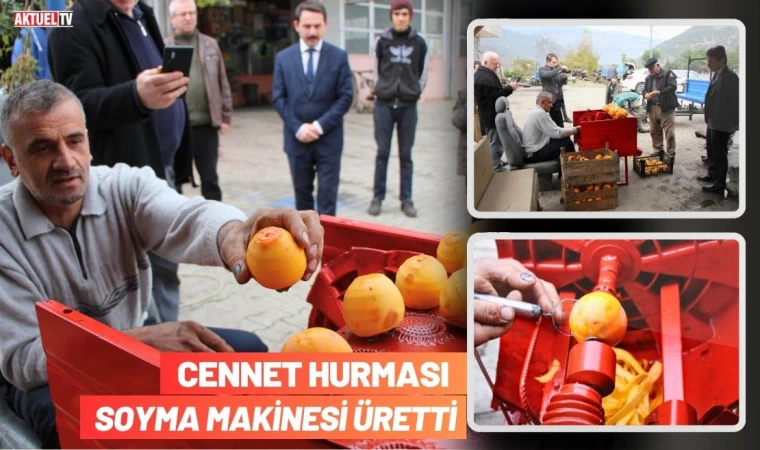 Cennet Hurması Soyma Makinesi Üretti