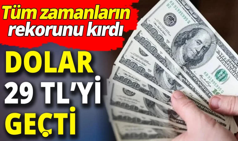 Dolar Rekora Koşuyor ! 29 TL Oldu