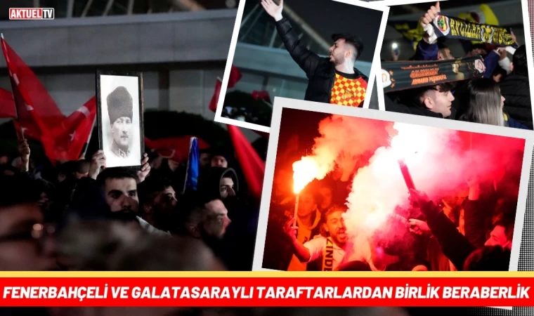 Fenerbahçeli ve Galatasaraylı Taraftarlar, Sabiha Gökçen Havalimanı’nda