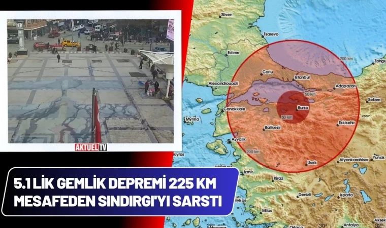 Gemlik Depremi 225 KM Mesafeden Sındırgı'yı Sarstı