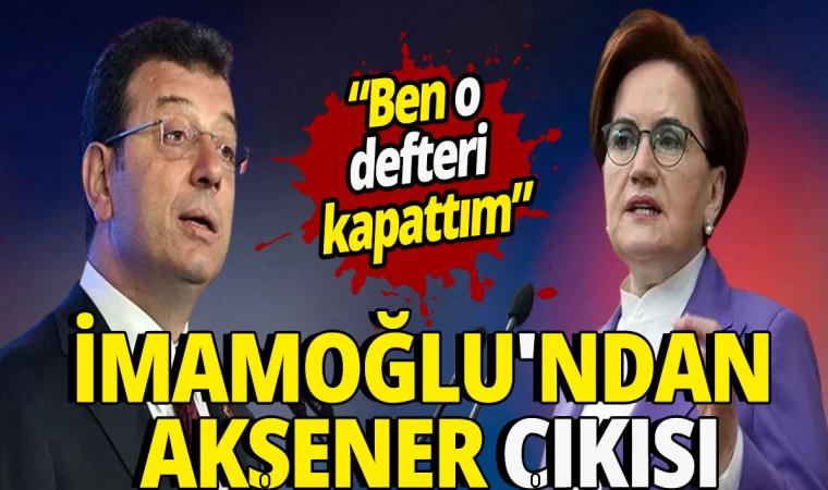 İmamoğlu’ndan Akşener Sorusuna Yanıt