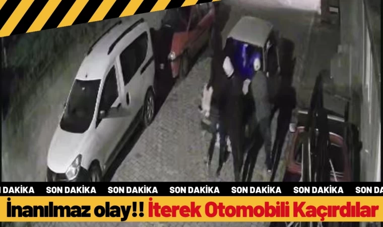 İnanılmaz Olay!! İterek Otomobili Kaçırdılar