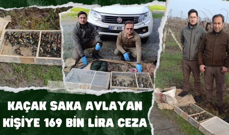 Kaçak Saka Avlayan Kişiye 169 Bin Lira Ceza