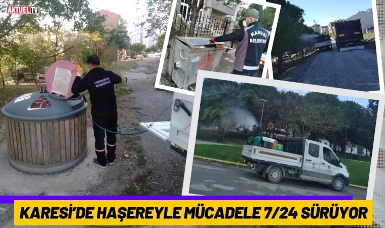 Karesi’de Haşereyle Mücadele 7/24 Sürüyor