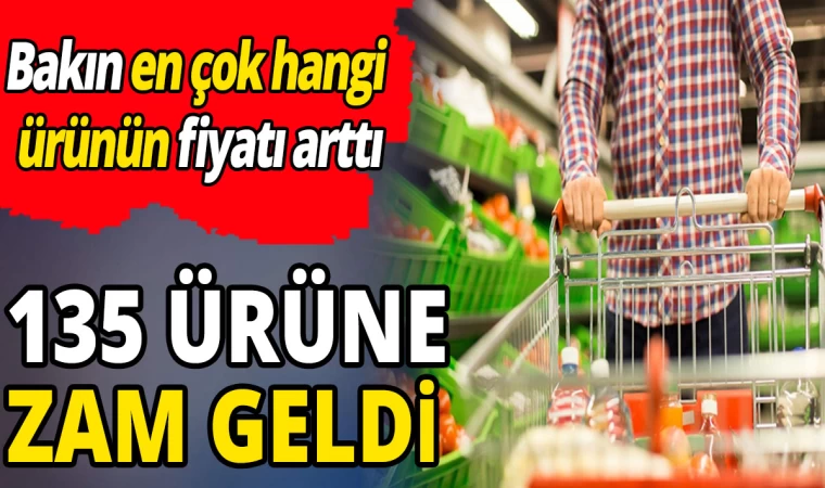 Kasım Ayında 135 Ürüne Zam Geldi