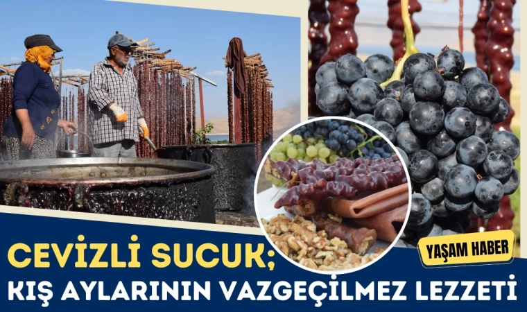 Kış Aylarının Vazgeçilmez Lezzeti 'Cevizli Sucuk'