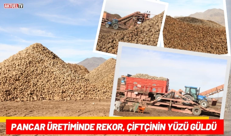 Pancar Üretiminde Rekor, Çiftçinin Yüzü Güldü