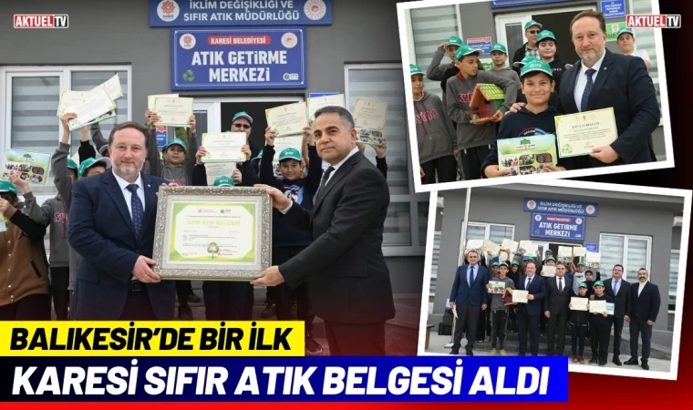 Sıfır Atık Belgesi Alan İlk Belediye: Karesi