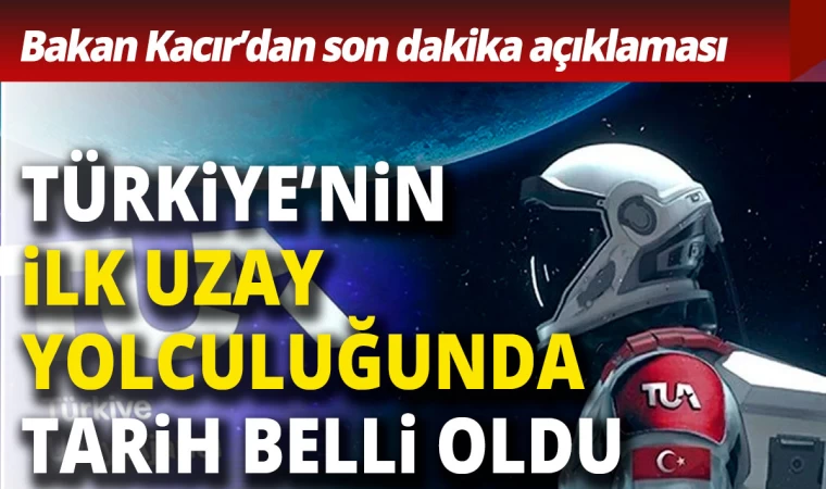 Türkiye’nin İlk Uzay Yolculuğunun Tarihi Belli Oldu