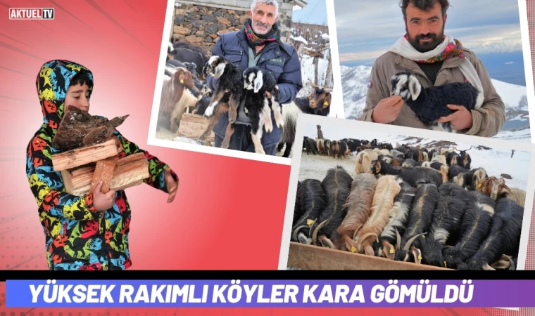 Yüksek Rakımlı Köyler Kara Gömüldü