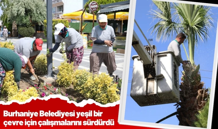 Burhaniye Belediyesi yeşil bir çevre için çalışmalarını sürdürdü