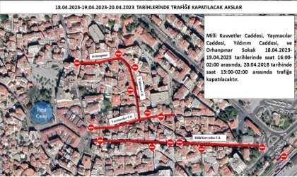 Balıkesir çarşıda yollar trafiğe kapanıyor