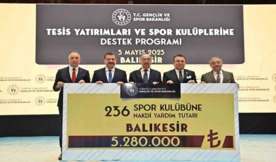 Balıkesirli amatör spor kulüplerine maddi destek