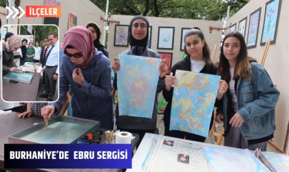 Burhaniye’de Ebru Sergisi