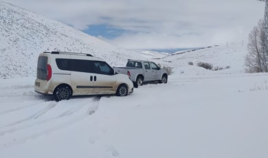 Erzurum’a kış geri geldi