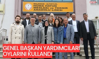 Genel başkan yardımcıları oylarını kullandı