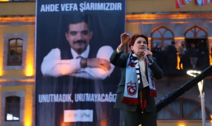 Meral Akşener Trabzon’da miting yaptı