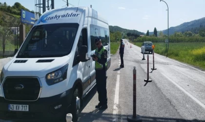 Trafik Jandarmasından emniyet kemeri denetimi