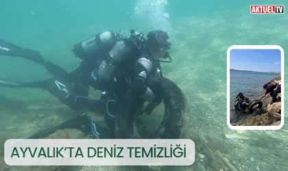 Ayvalık’ta deniz temizliği