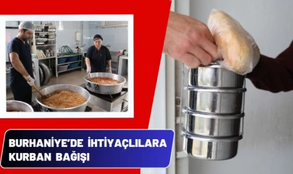 Burhaniye’de ihtiyaçlılara kurban bağışı